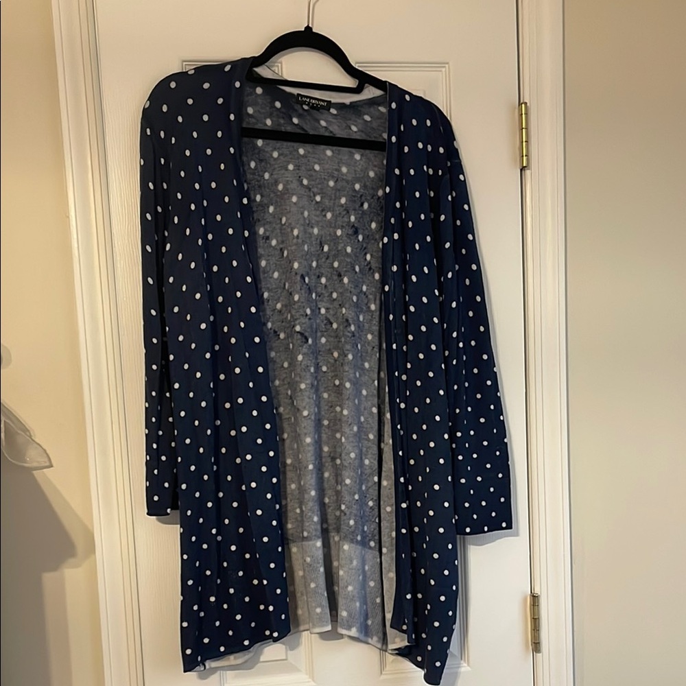 Women's Navy Polka Dot Sweater